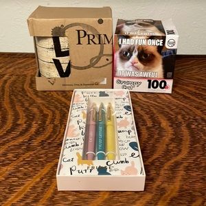 Dog Mug + Cat Pens, Cat Bag Ties and Grumpy Cat Puzzle